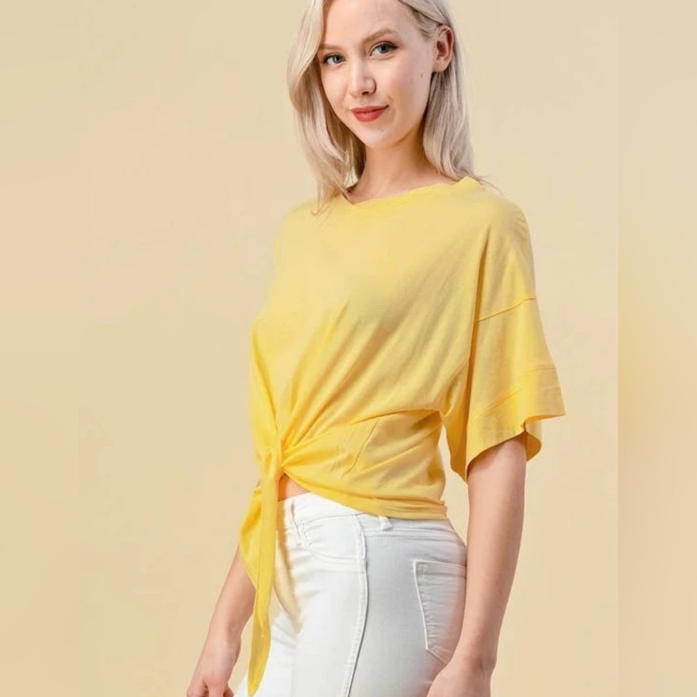 Tie Front Tee